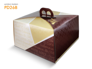 PD26 - Embalagem para bolos de até 2kg - 315 x 315 x 130 mm