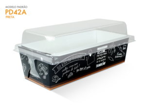 PD42A - Embalagem forneável para bolo caseirinho grande com tampa