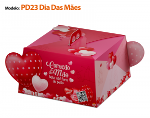 PD23 - Embalagem para bolos Dia das Mães