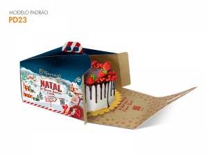 PD23 Natal - Embalagem para bolos
