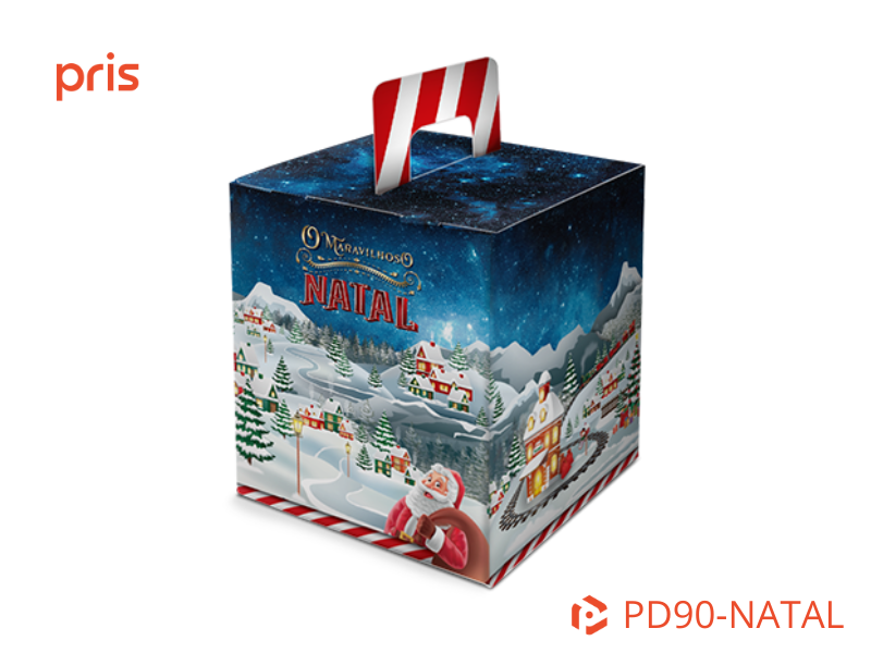 PD90 Natal - Embalagem para panetone