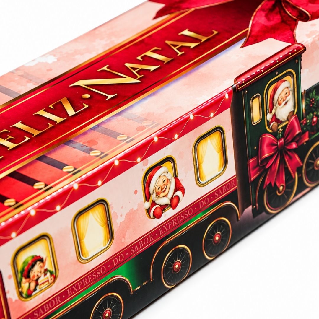 Embalagem para lanche de metro de Natal PD4A-Natal com QR Code na tampa