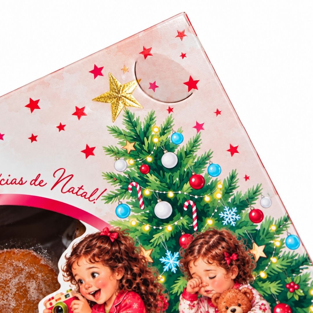 Embalagem para doces e salgados de Natal da Coleção Surpresa de Natal PD68T-Natal