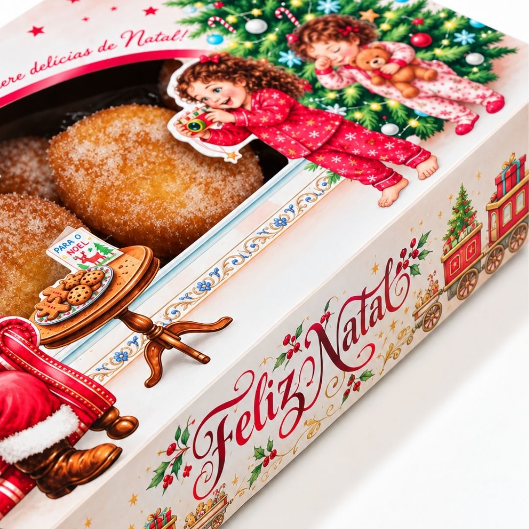 Embalagem para doces e salgados de Natal da Coleção Surpresa de Natal PD68T-Natal