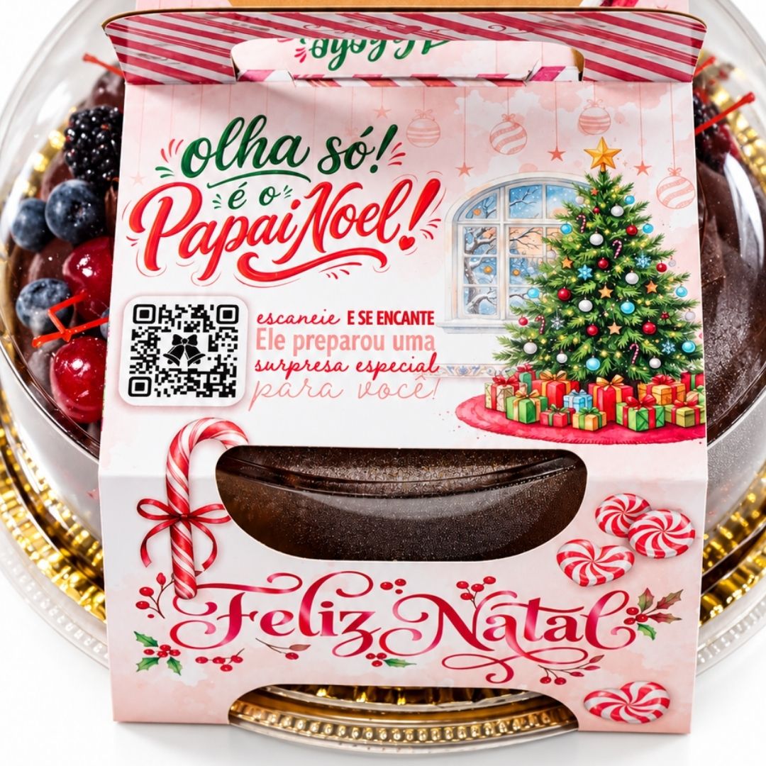 Cinta para embalagem de Natal PDN2-CN com estampa natalina